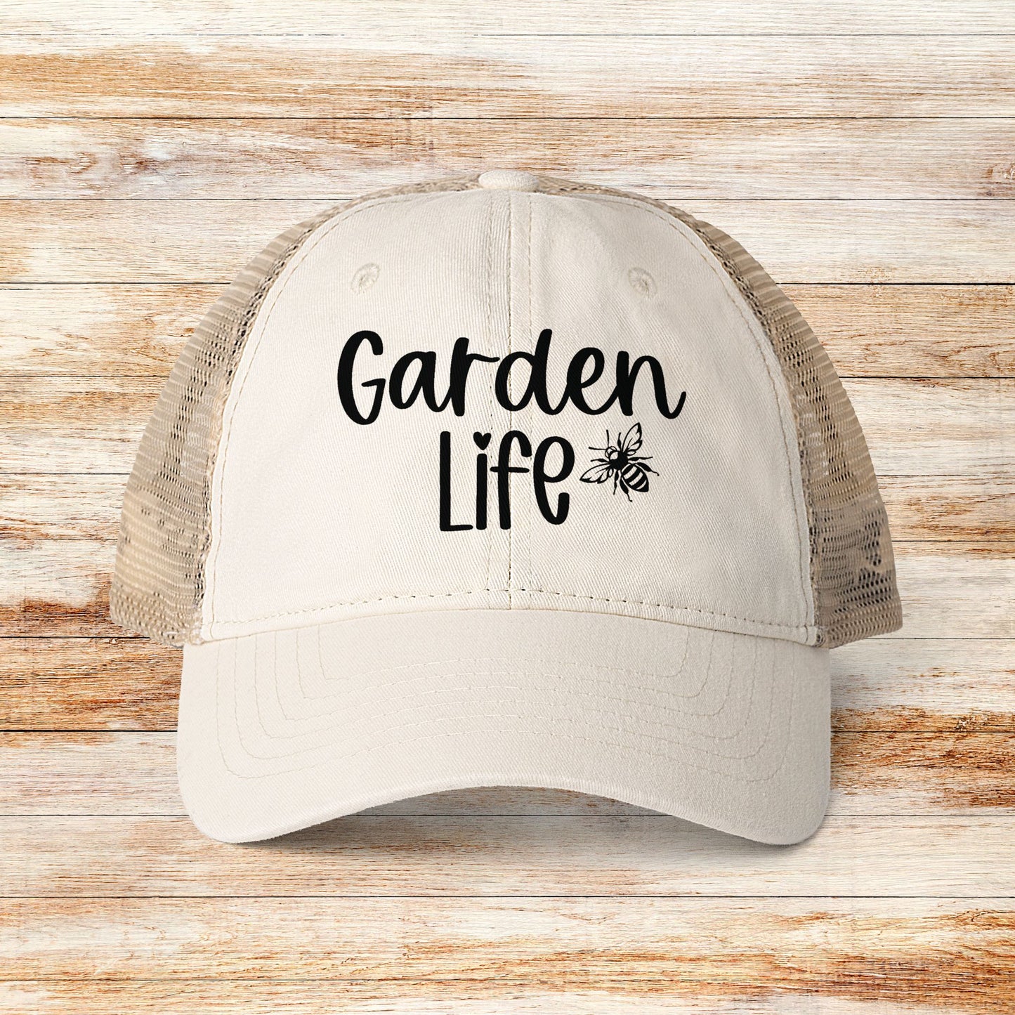 Garden Life Mesh-Back Cap, Women's Garden Lover Hat, Ladies Gardening Cap