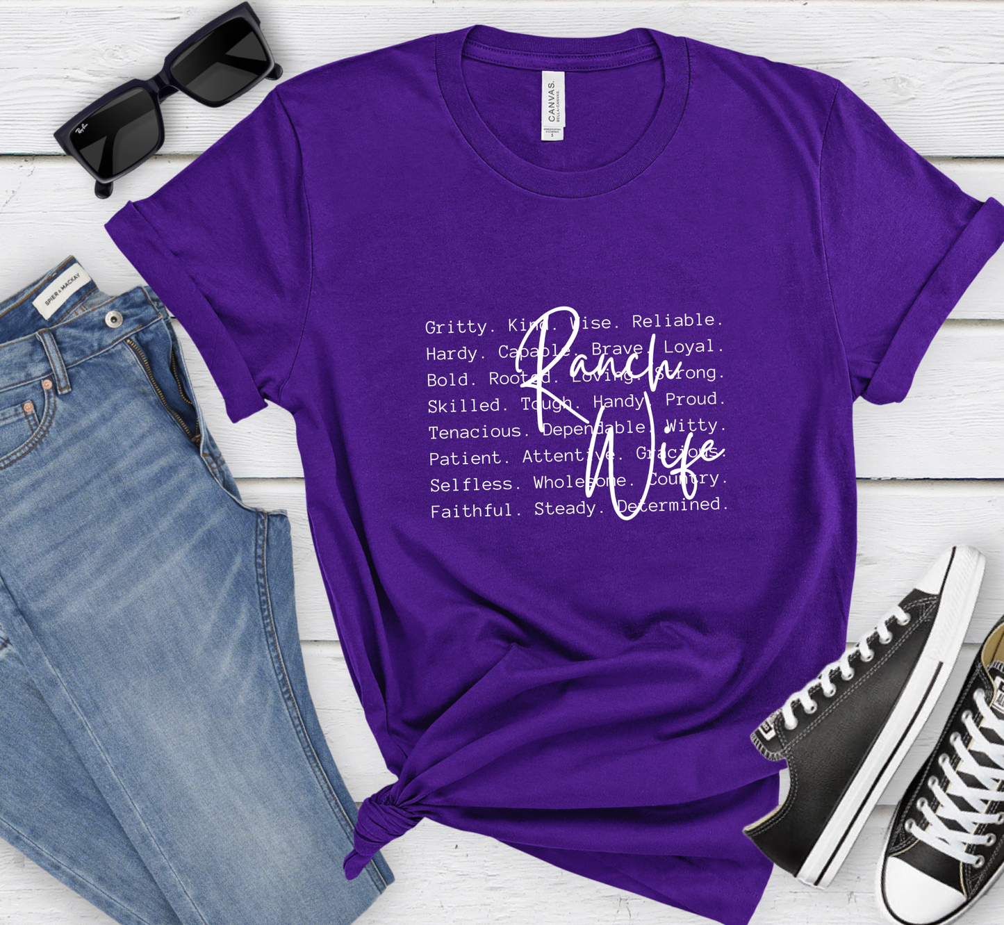 Ranch Wife T-Shirt, Attributes of a Rancher's Wife, Ranching Life, Agriculture