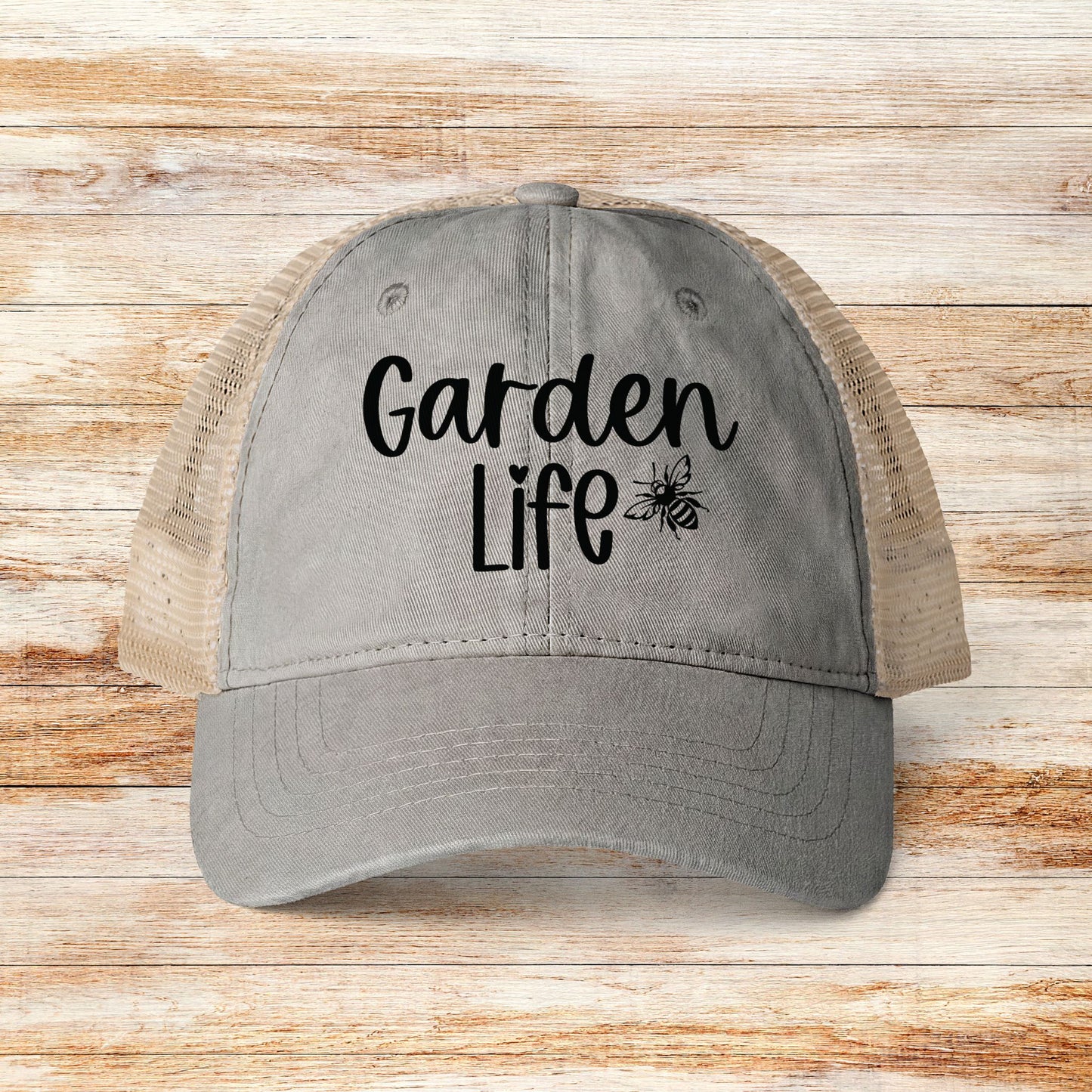 Garden Life Mesh-Back Cap, Women's Garden Lover Hat, Ladies Gardening Cap