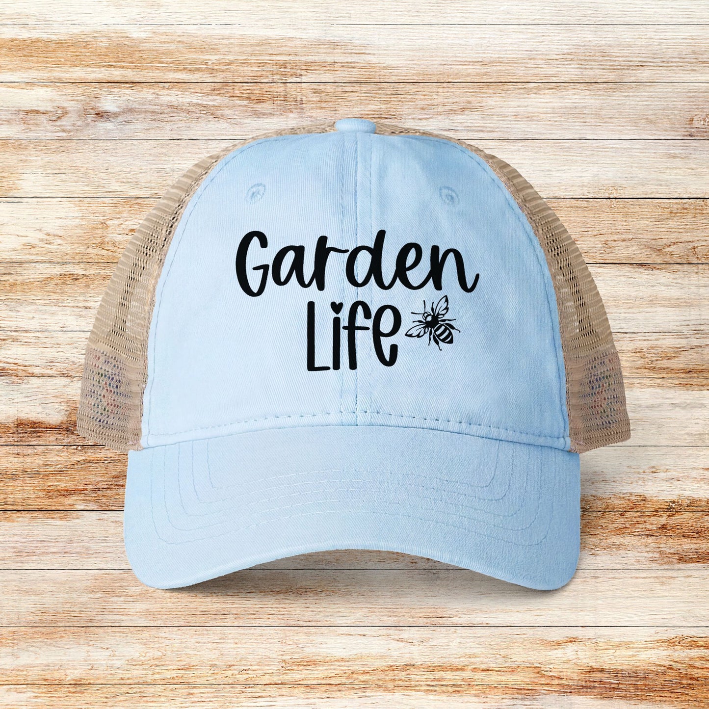 Garden Life Mesh-Back Cap, Women's Garden Lover Hat, Ladies Gardening Cap