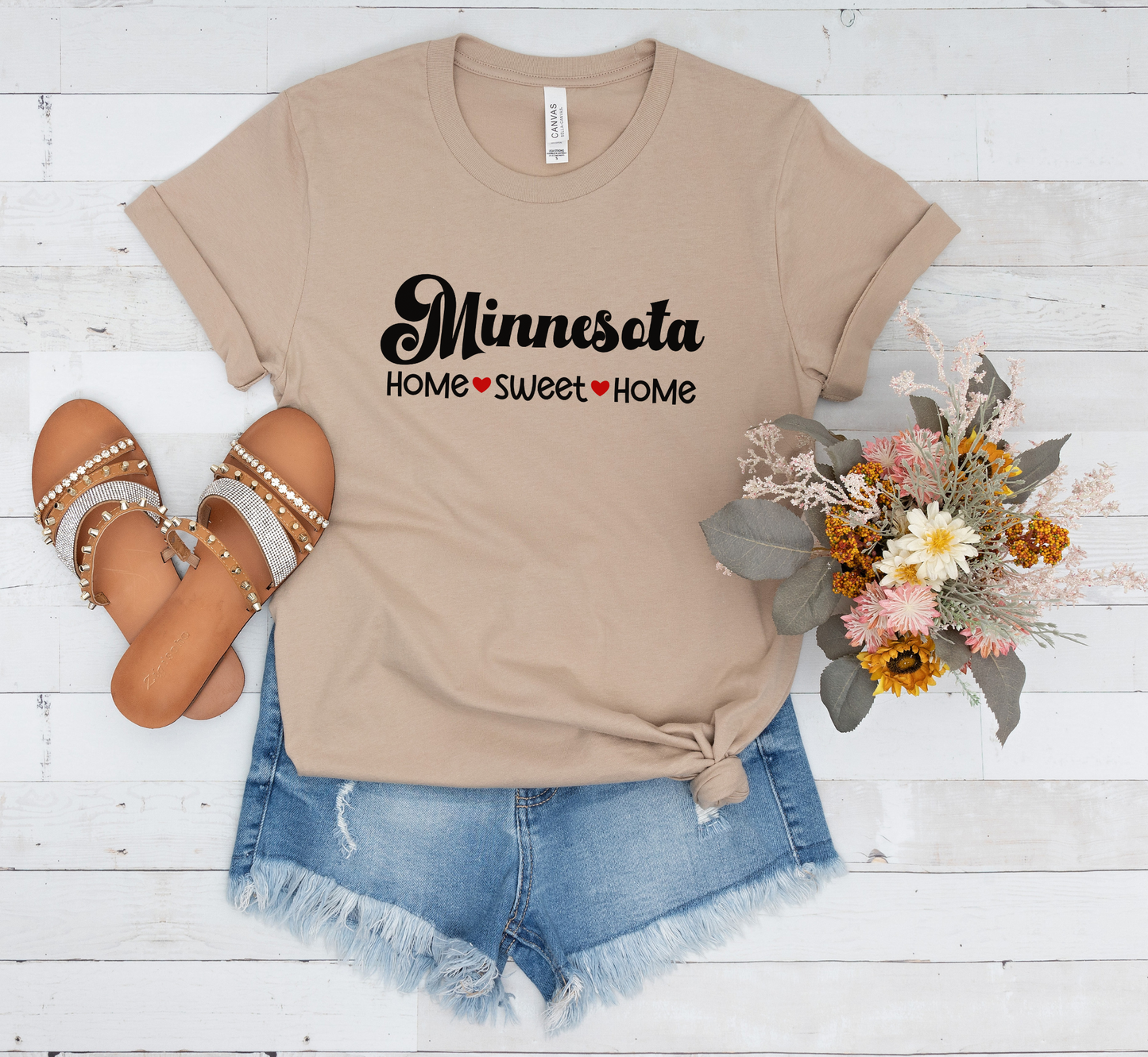 Minnesota T-Shirt, Minnesota Home Sweet Home Tee, Unisex US State Shirt