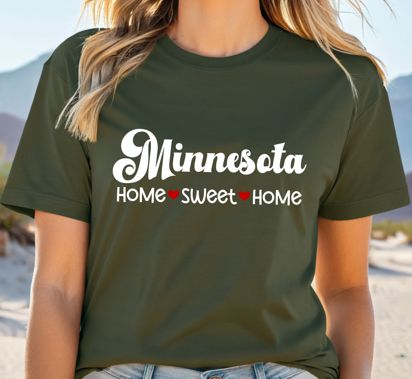 Minnesota T-Shirt, Minnesota Home Sweet Home Tee, Unisex US State Shirt
