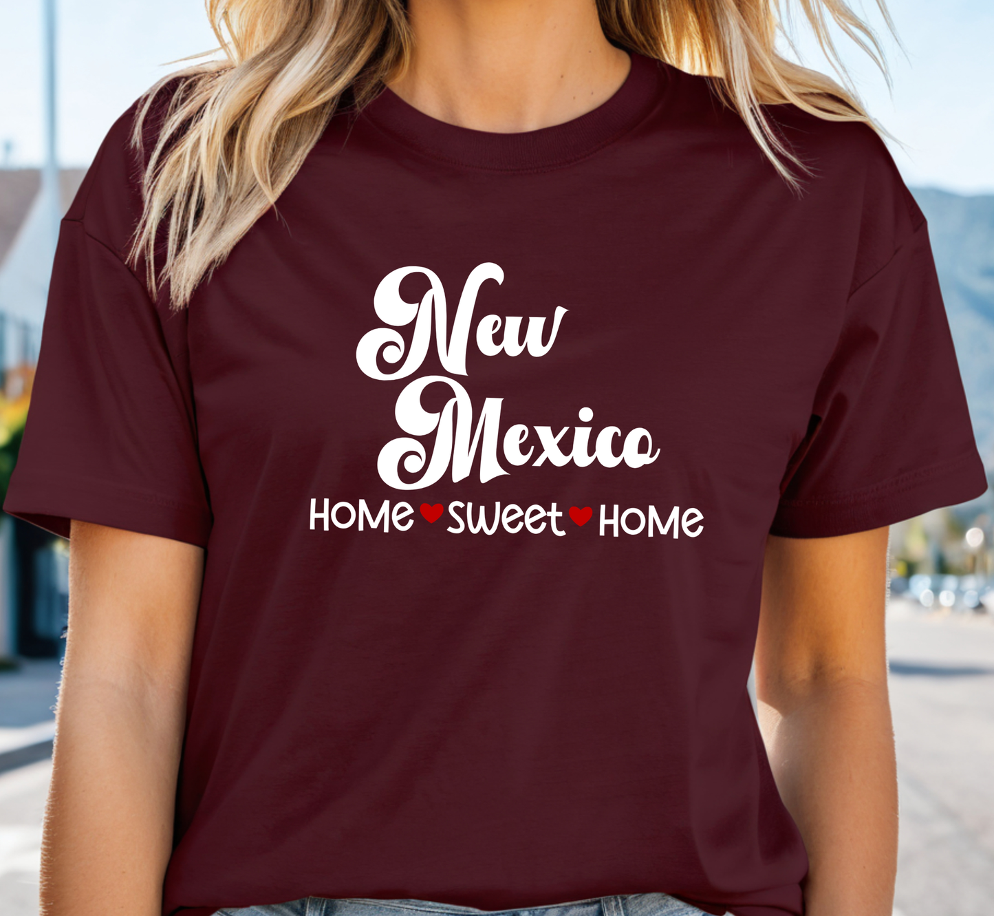 New Mexico T-Shirt, New Mexico Home Sweet Home Tee, Unisex US State Shirt