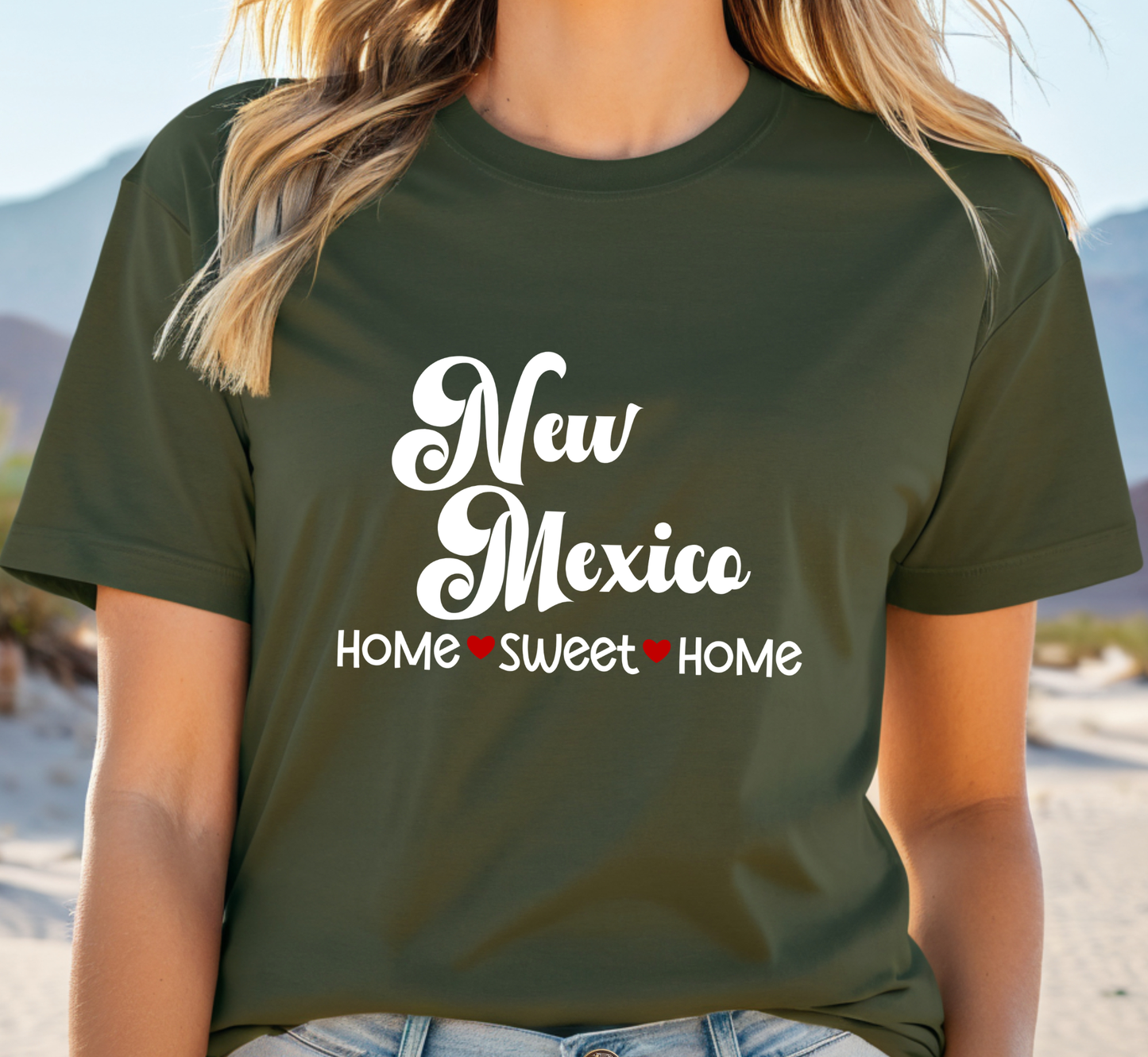 New Mexico T-Shirt, New Mexico Home Sweet Home Tee, Unisex US State Shirt