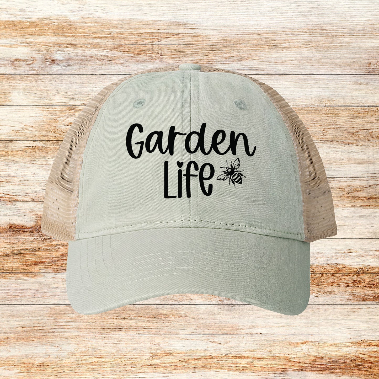 Garden Life Mesh-Back Cap, Women's Garden Lover Hat, Ladies Gardening Cap