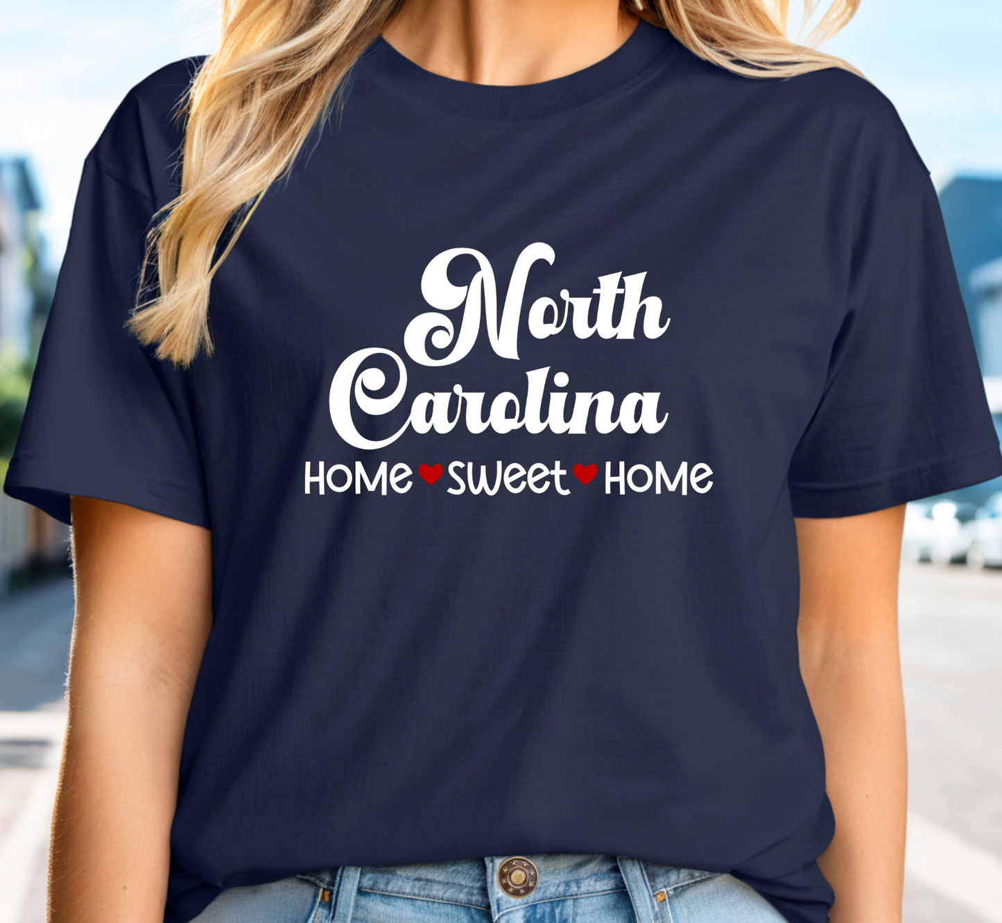 North Carolina T-Shirt, North Carolina Home Sweet Home Tee, Unisex US State Shirt