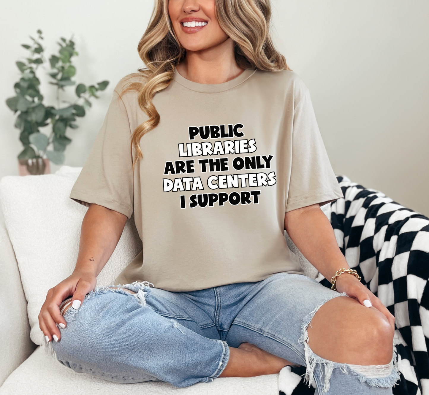 Public Libraries Are The Only Data Center I Support Tee, Library Love T-Shirt, Librarian Shirt, Anti Data Center