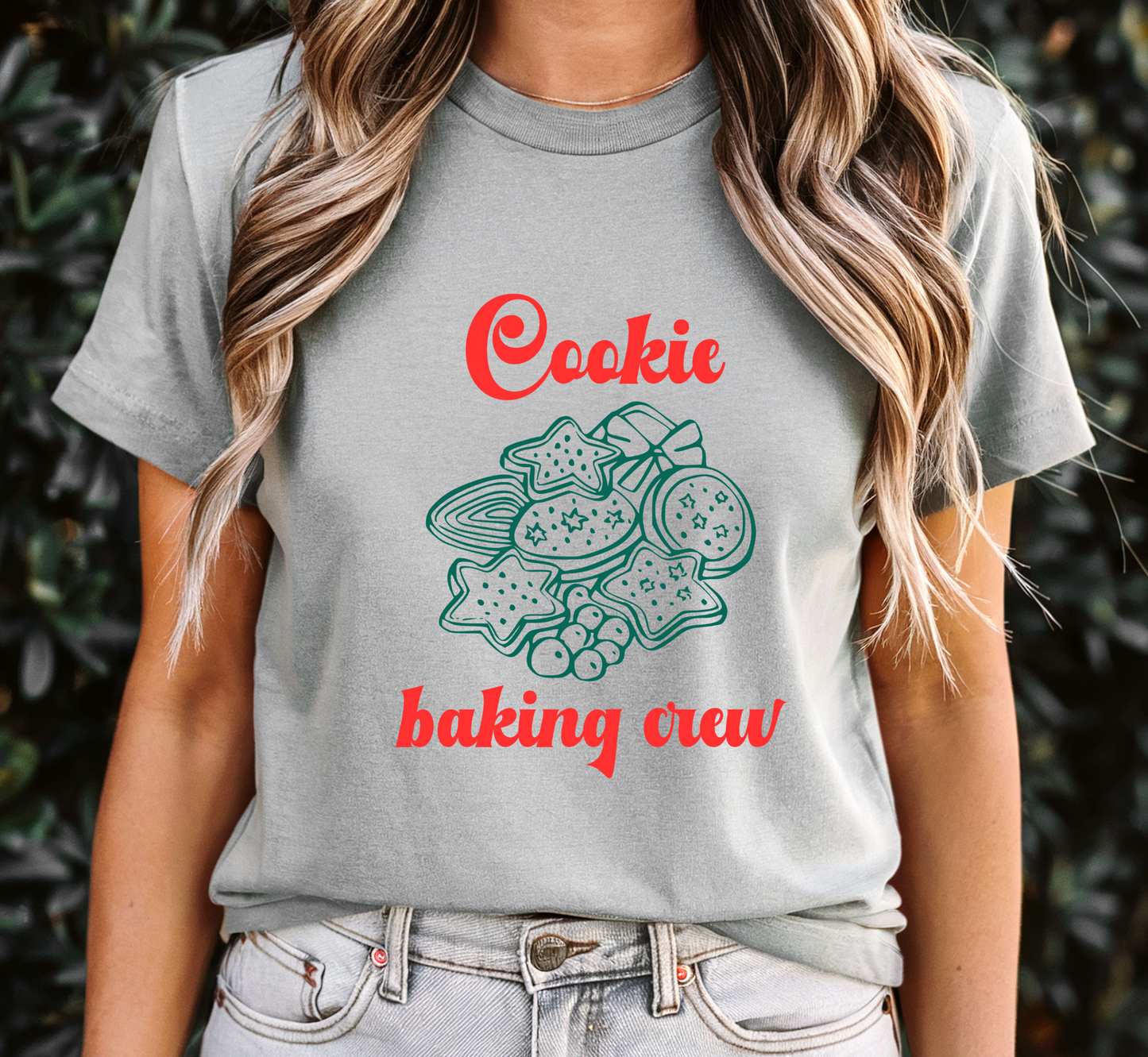 Cookie Baking Crew T-Shirt, Christmas Cookies Tee, Unisex Holiday Baking Shirt, Christmas Pajama Shirt