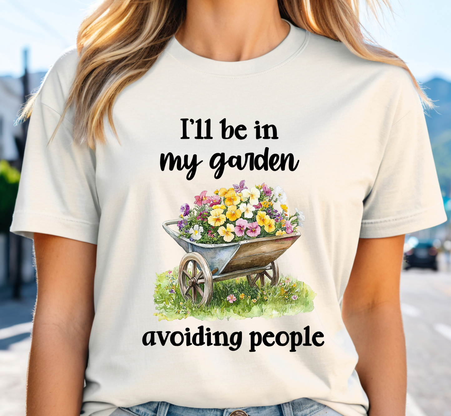 I'll Be In My Garden Avoiding People T-Shirt, Garden Lover Introvert Tee, Gardening Shirt