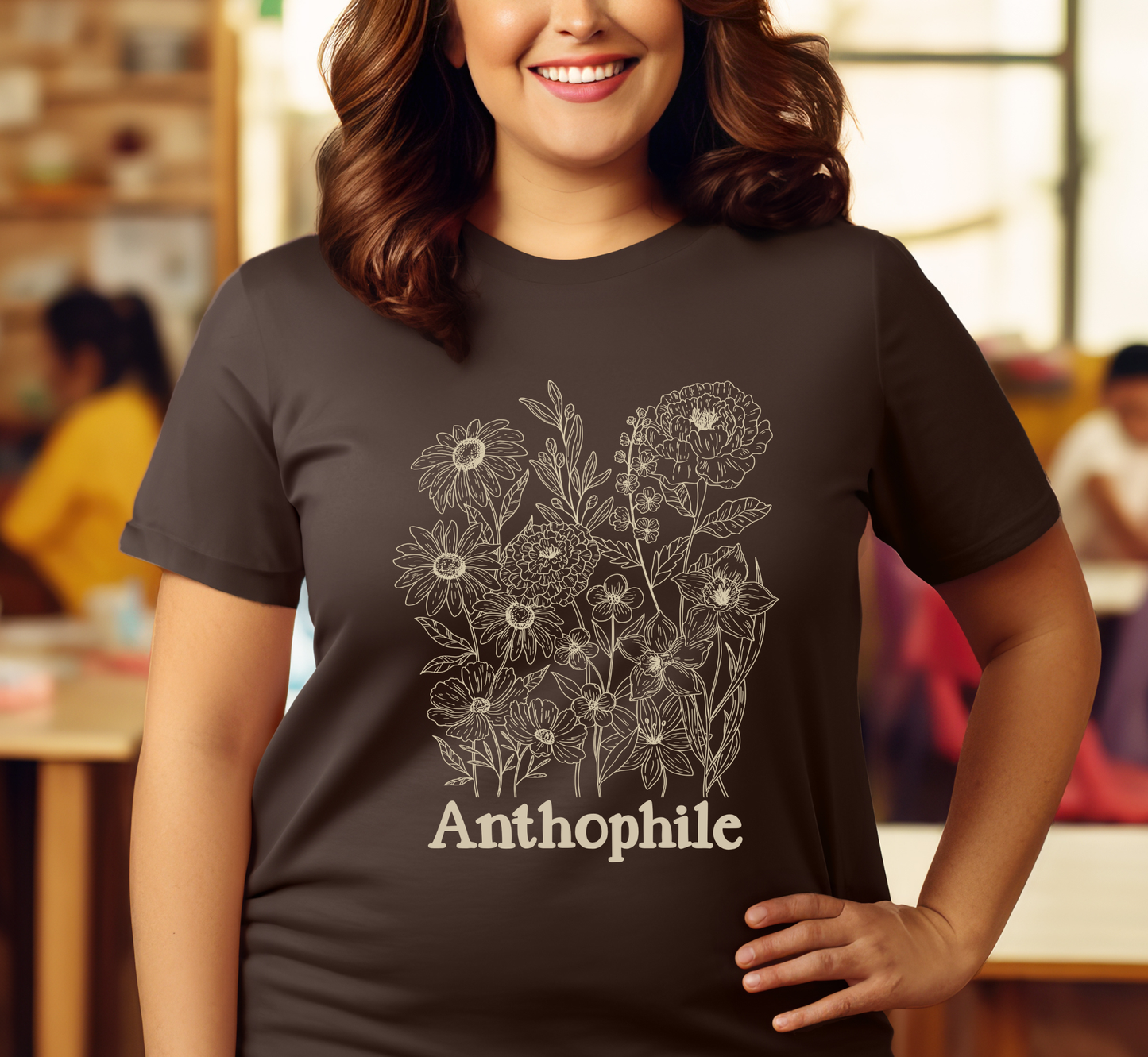 Vintage Flower Lover Tee, Anthophile T-Shirt, Flower Gardener Shirt