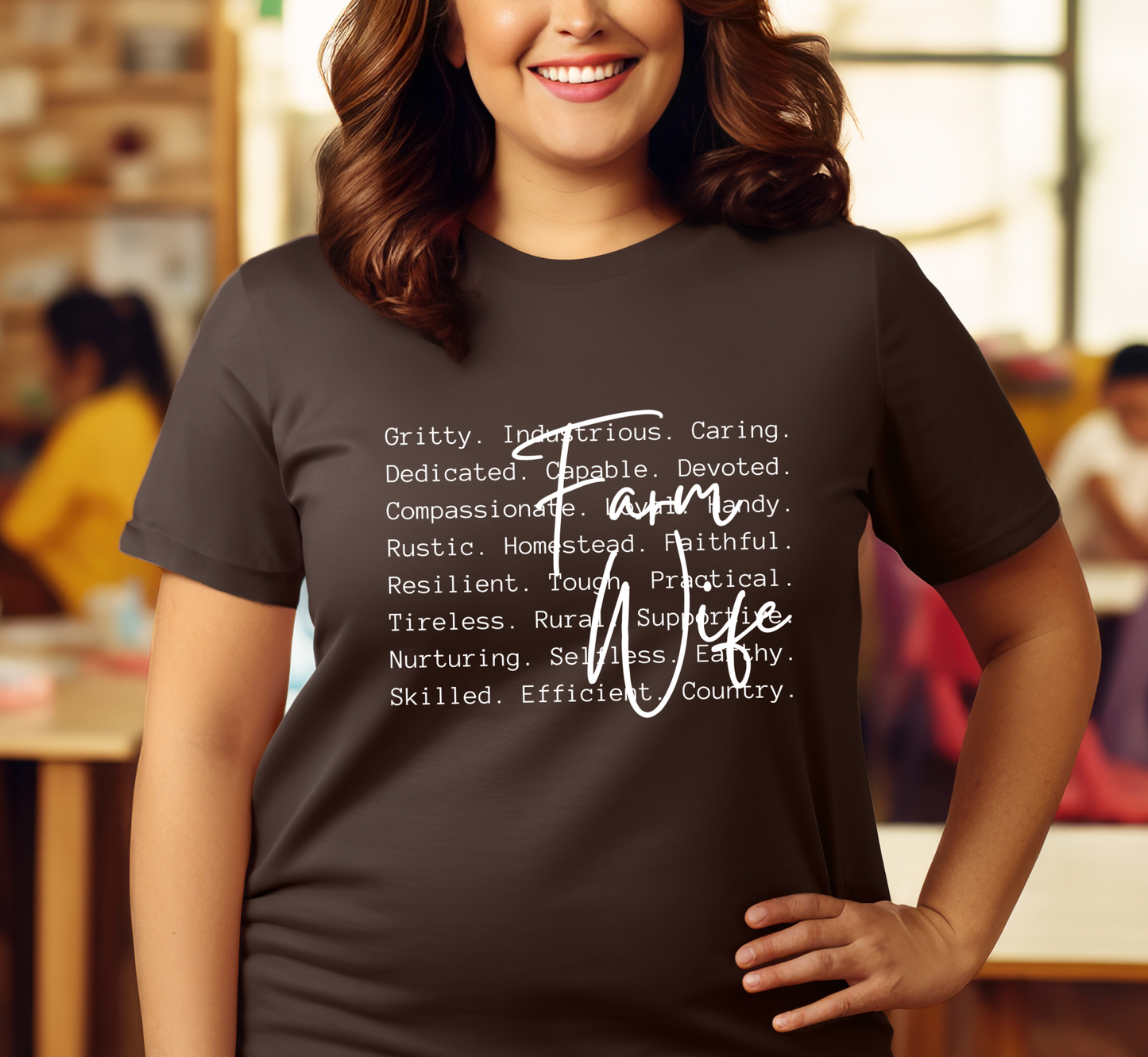 Farm Wife T-Shirt, Attributes of a Farmer Wife, Ranching Life, Agriculture