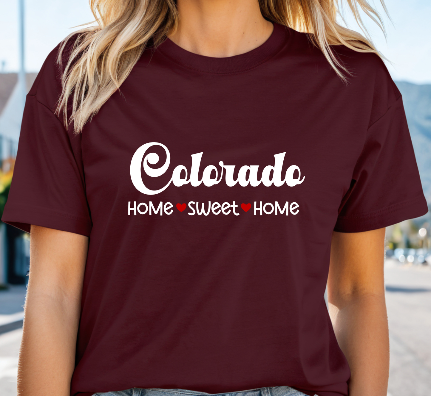 Colorado T-Shirt, Colorado Home Sweet Home Tee, Unisex US State Shirt