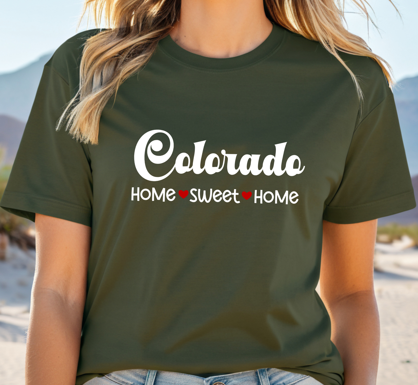 Colorado T-Shirt, Colorado Home Sweet Home Tee, Unisex US State Shirt