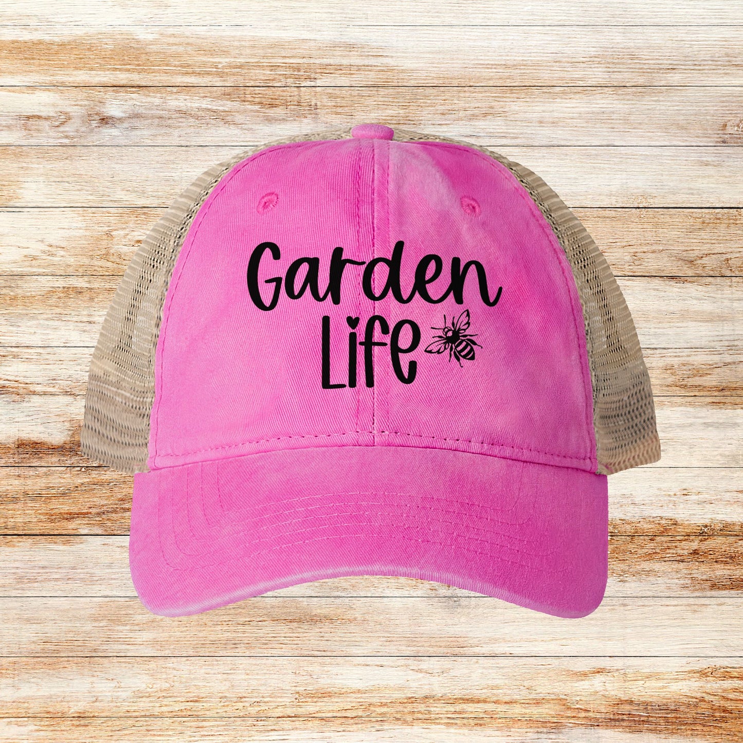 Garden Life Mesh-Back Cap, Women's Garden Lover Hat, Ladies Gardening Cap