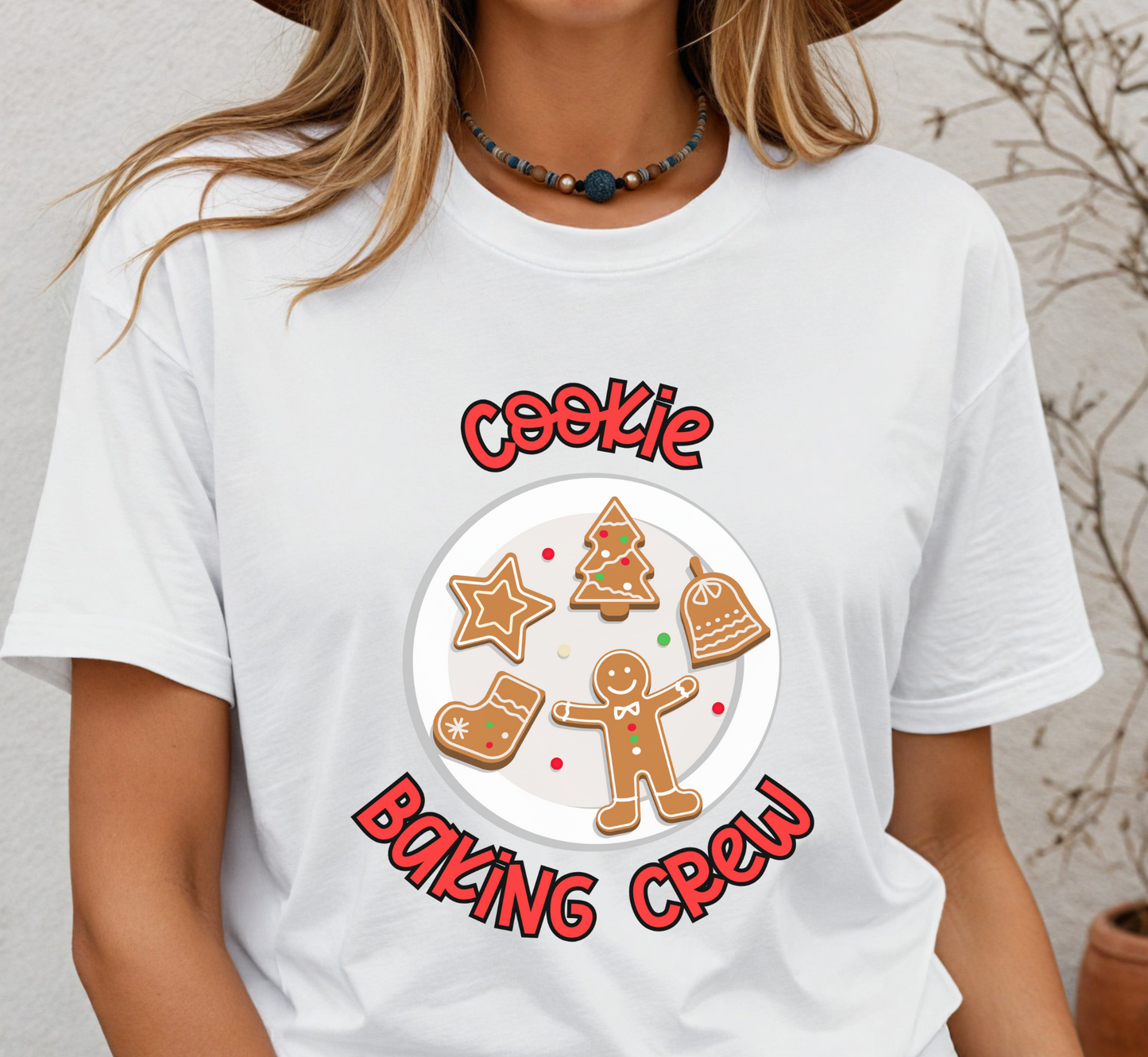 Cookie Baking Crew T-Shirt, Cute Christmas Cookies Tee, Gingerbread Cookies Tee, Unisex Holiday Baking Shirt, Christmas Pajama Shirt