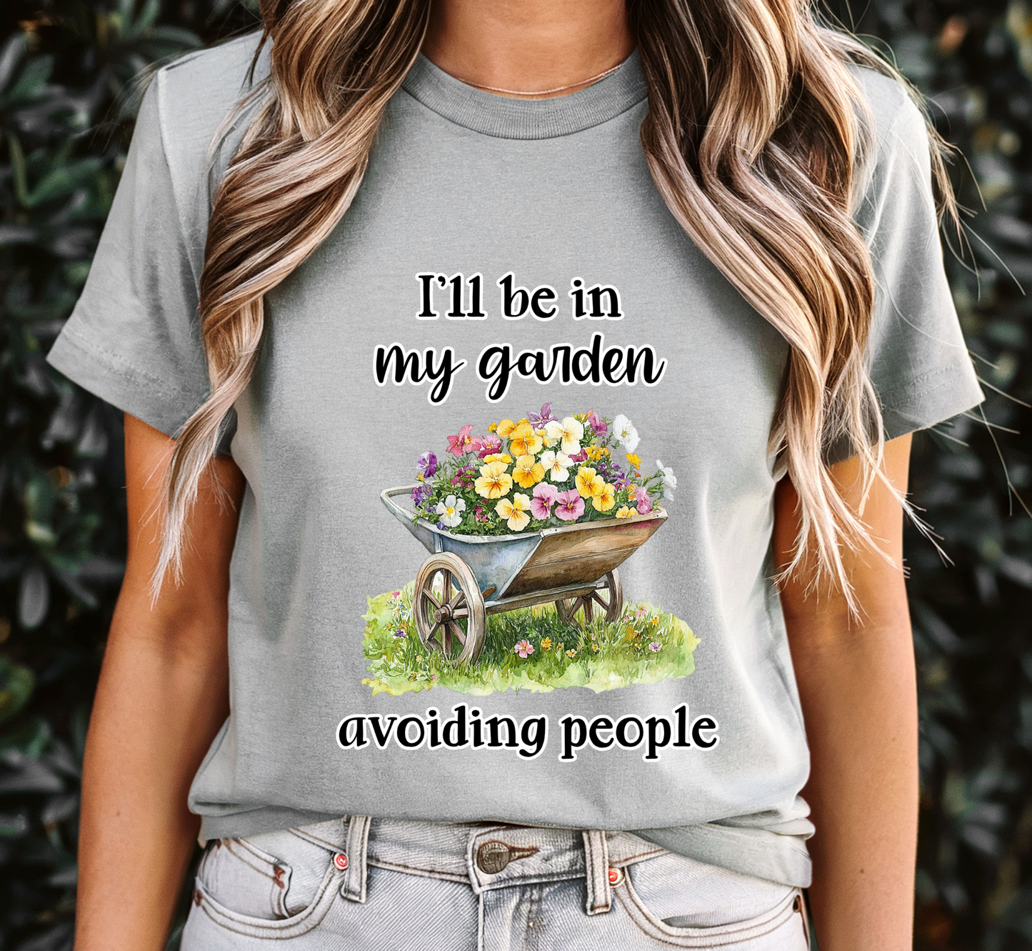 I'll Be In My Garden Avoiding People T-Shirt, Garden Lover Introvert Tee, Gardening Shirt