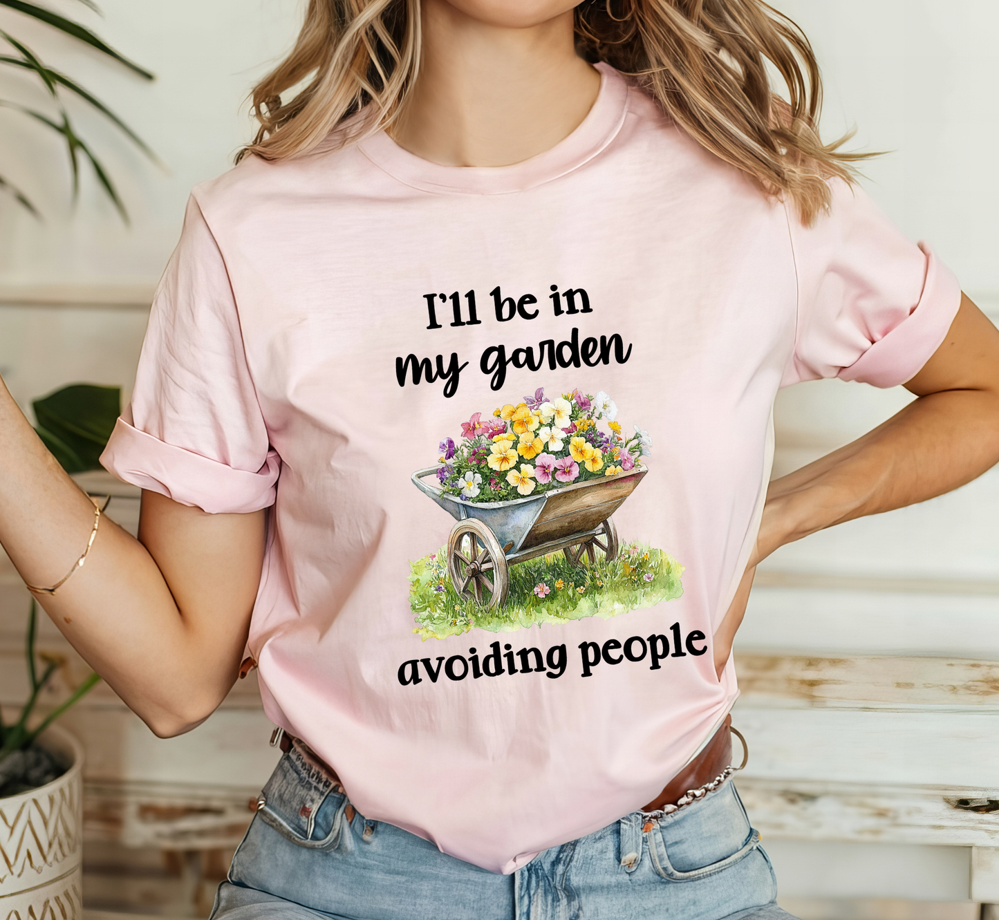 I'll Be In My Garden Avoiding People T-Shirt, Garden Lover Introvert Tee, Gardening Shirt