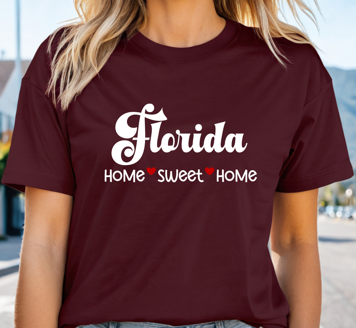 Florida T-Shirt, Florida Home Sweet Home Tee, Unisex US State Shirt