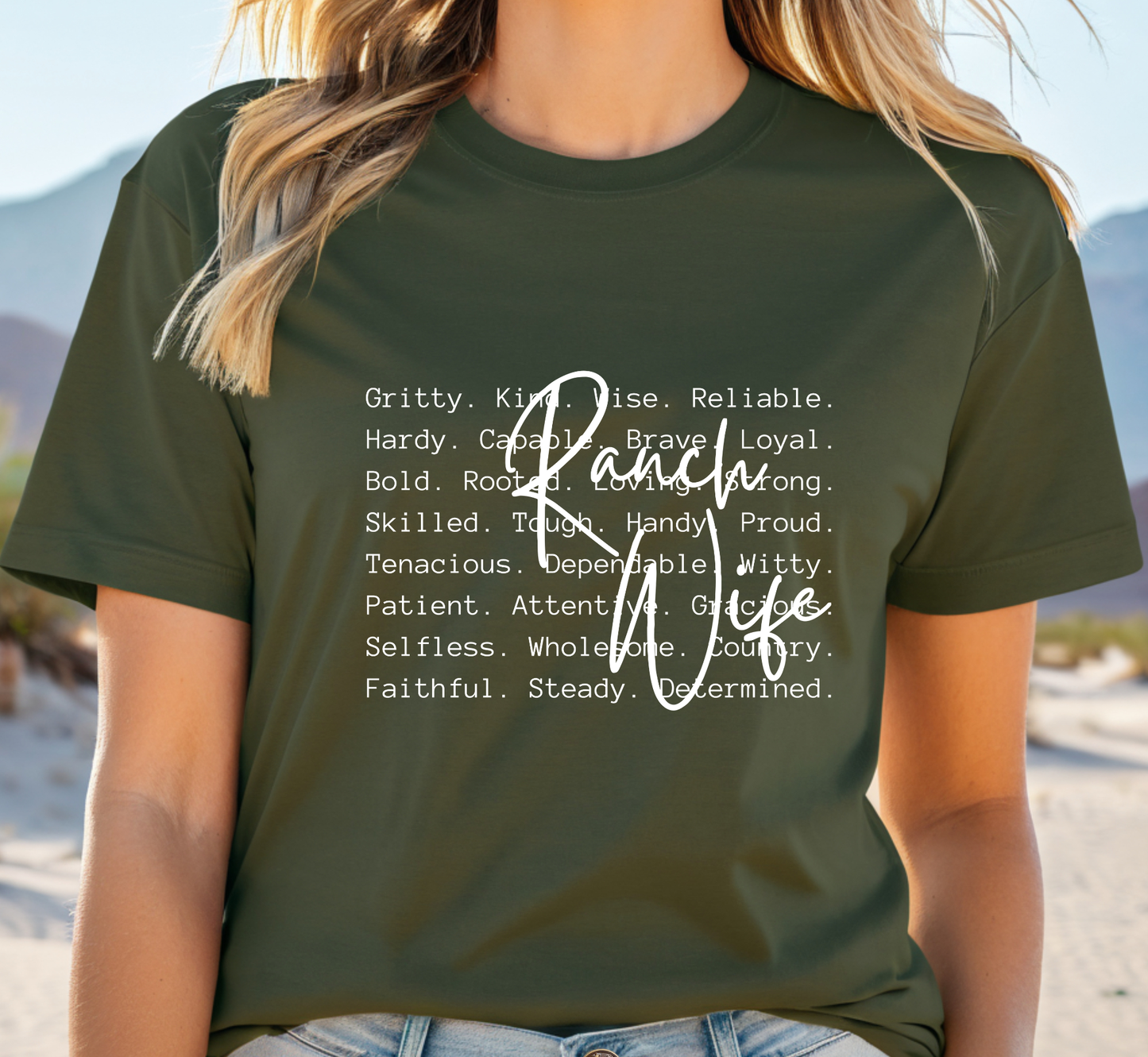 Ranch Wife T-Shirt, Attributes of a Rancher's Wife, Ranching Life, Agriculture