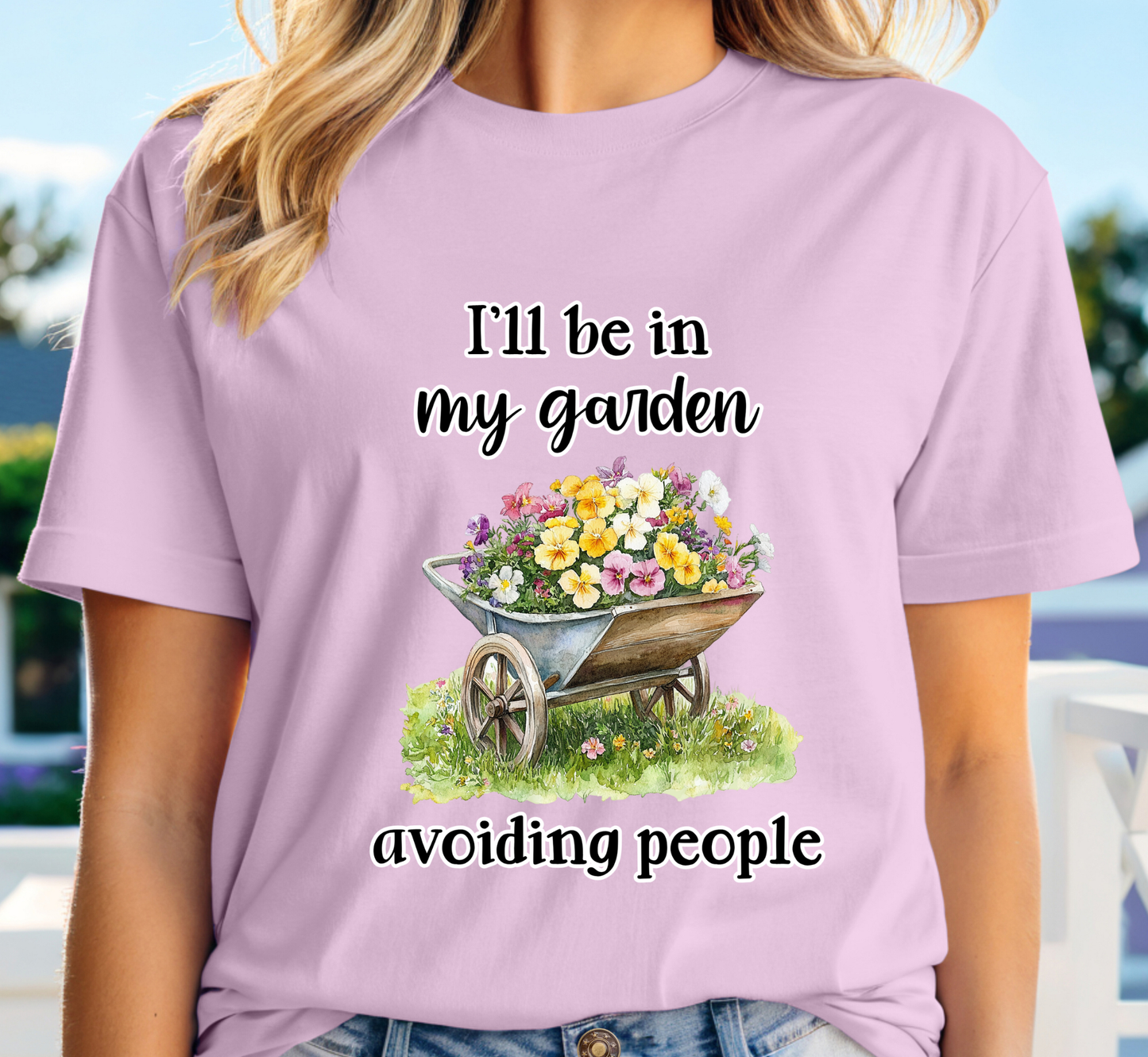 I'll Be In My Garden Avoiding People T-Shirt, Garden Lover Introvert Tee, Gardening Shirt