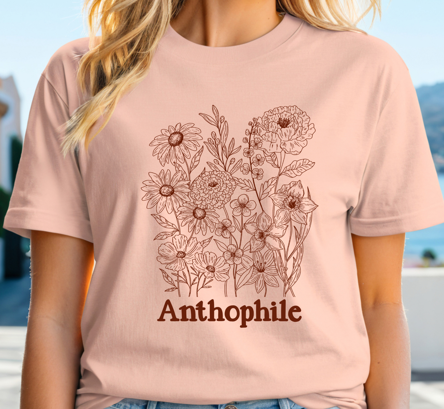Vintage Flower Lover Tee, Anthophile T-Shirt, Flower Gardener Shirt