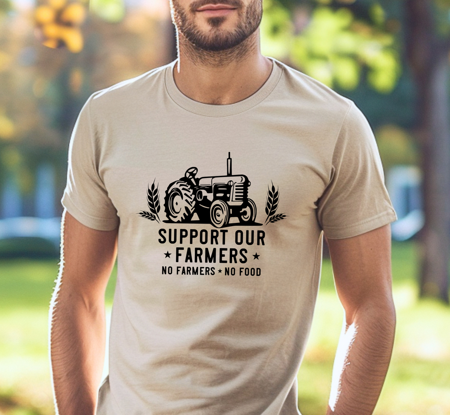 Support Our Farmers T-Shirt, No Farmers No Food Tee, Unisex Farm Life Shirt, Support Local Farms, Farming Tee