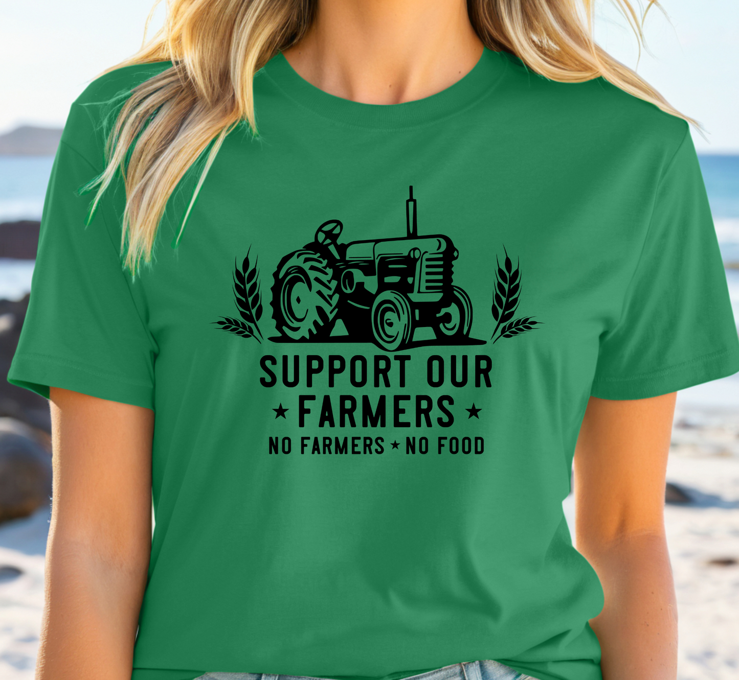 Support Our Farmers T-Shirt, No Farmers No Food Tee, Unisex Farm Life Shirt, Support Local Farms, Farming Tee
