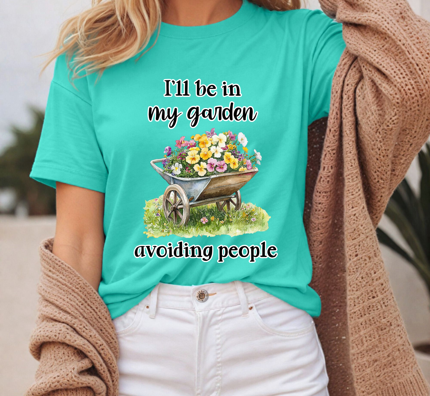 I'll Be In My Garden Avoiding People T-Shirt, Garden Lover Introvert Tee, Gardening Shirt