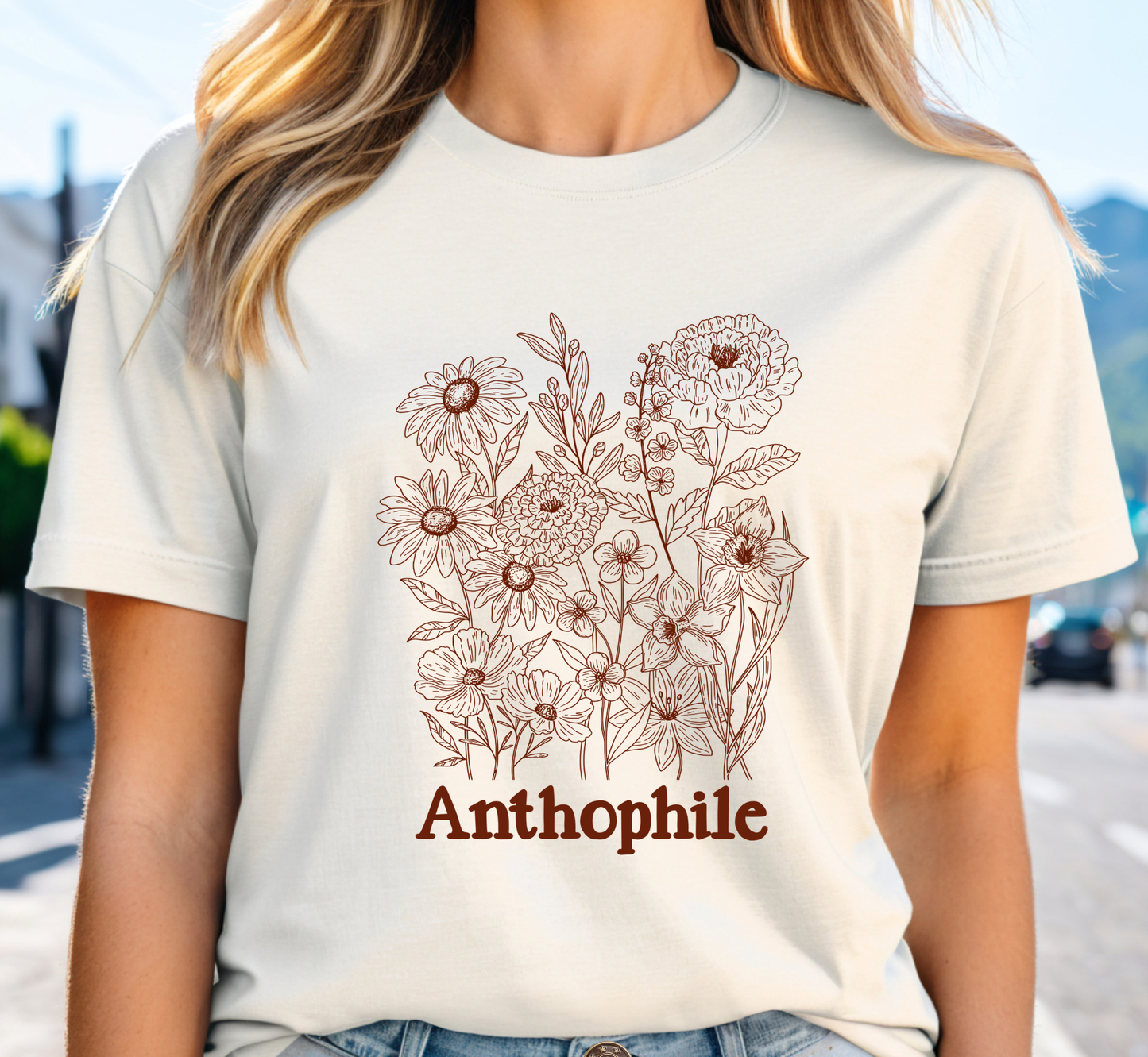 Vintage Flower Lover Tee, Anthophile T-Shirt, Flower Gardener Shirt