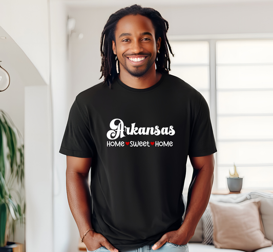 Arkansas T-Shirt, Arkansas Home Sweet Home Tee, Unisex US States Shirt