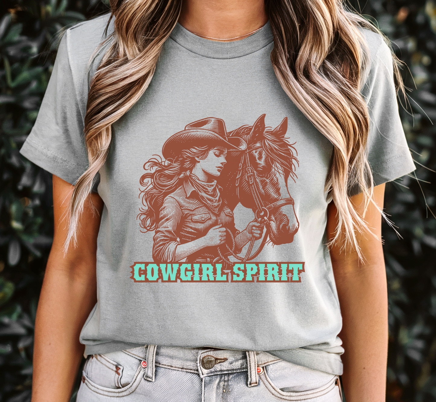 Cowgirl Spirit Tee, Cowgirl and Horse Shirt, Western Tee, Horse Lovers