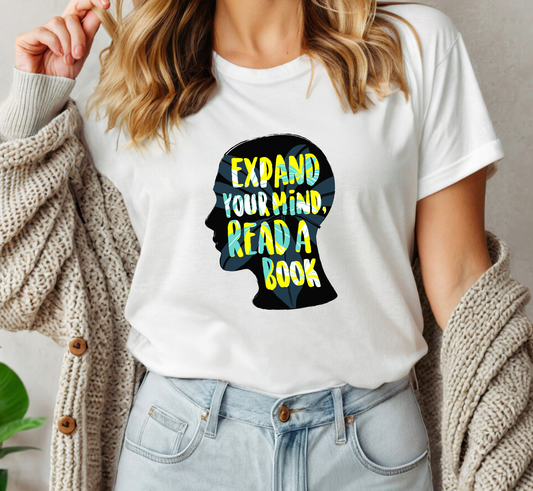 Expand Your Mind Read a Book T-Shirt, Power in Reading, Book Reader Shirt