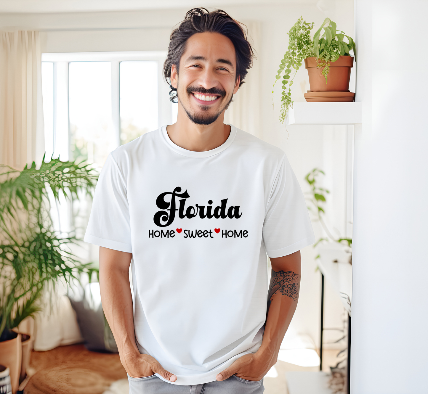 Florida T-Shirt, Florida Home Sweet Home Tee, Unisex US State Shirt