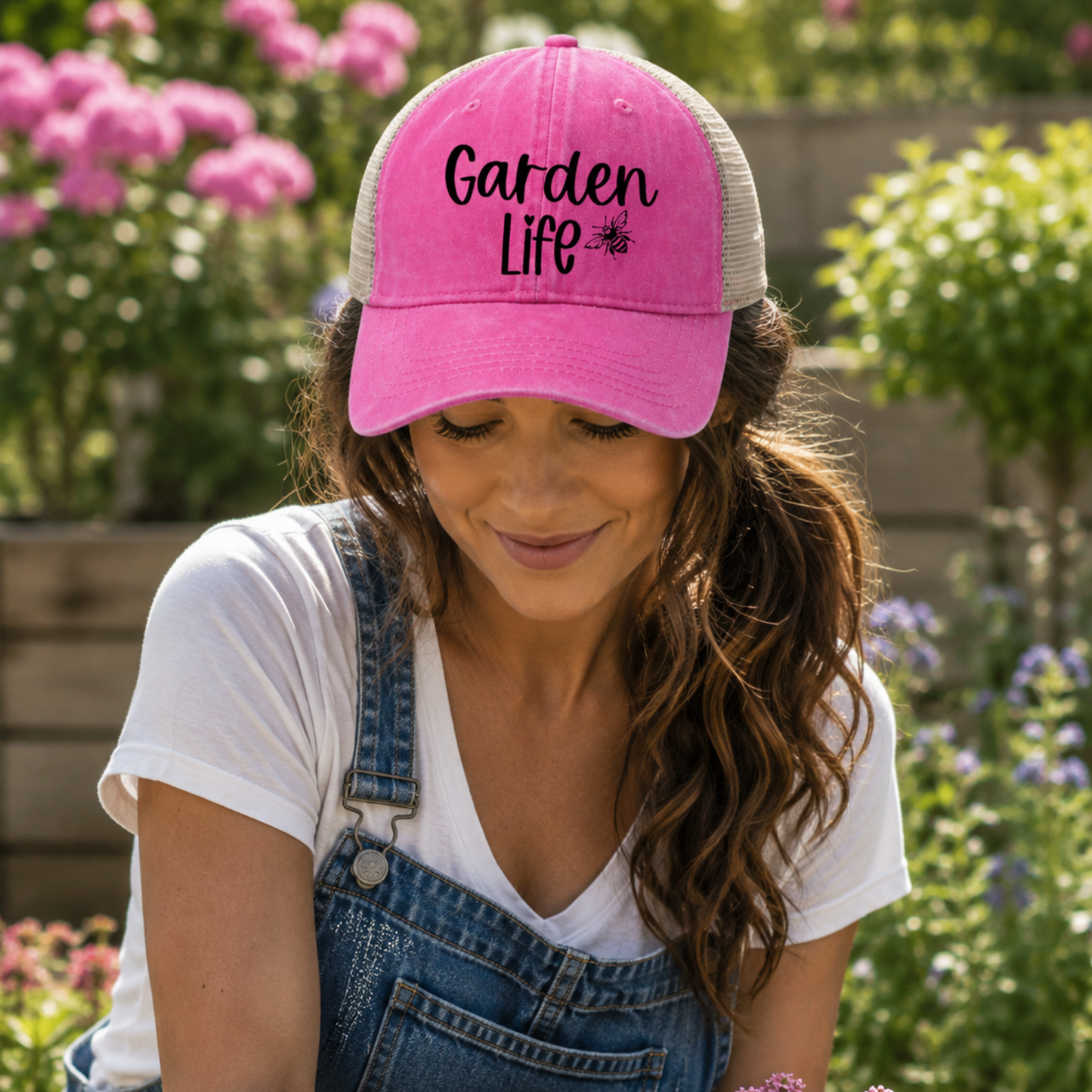 Garden Life Mesh-Back Cap, Women's Garden Lover Hat, Ladies Gardening Cap