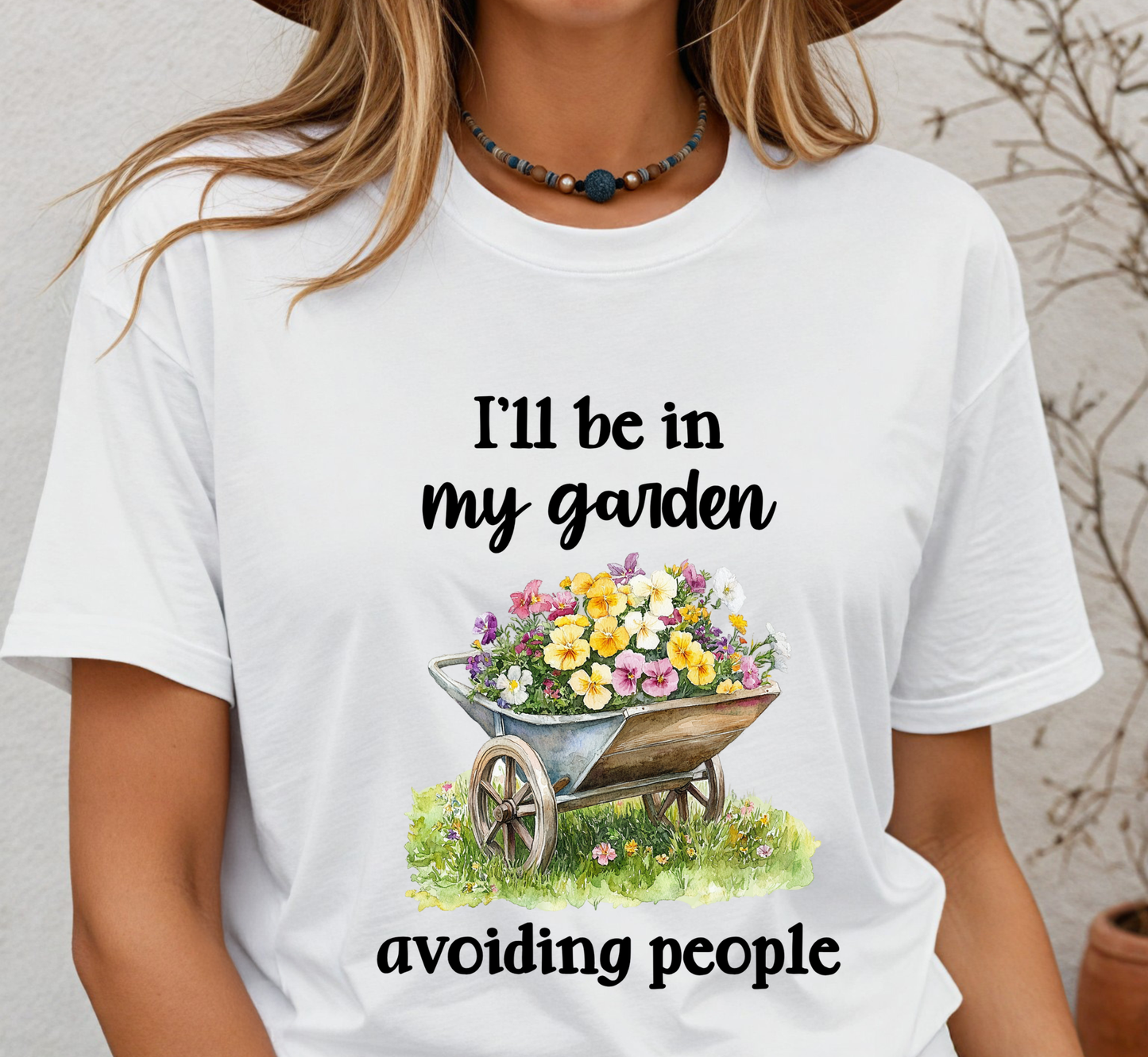 I'll Be In My Garden Avoiding People T-Shirt, Garden Lover Introvert Tee, Gardening Shirt