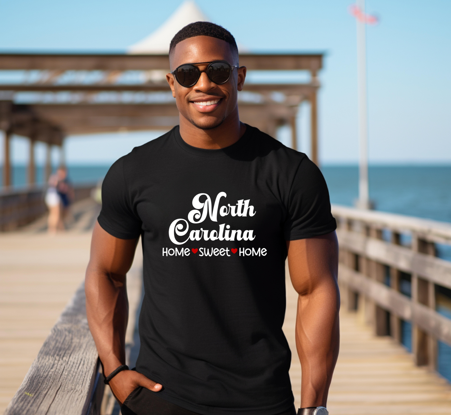 North Carolina T-Shirt, North Carolina Home Sweet Home Tee, Unisex US State Shirt