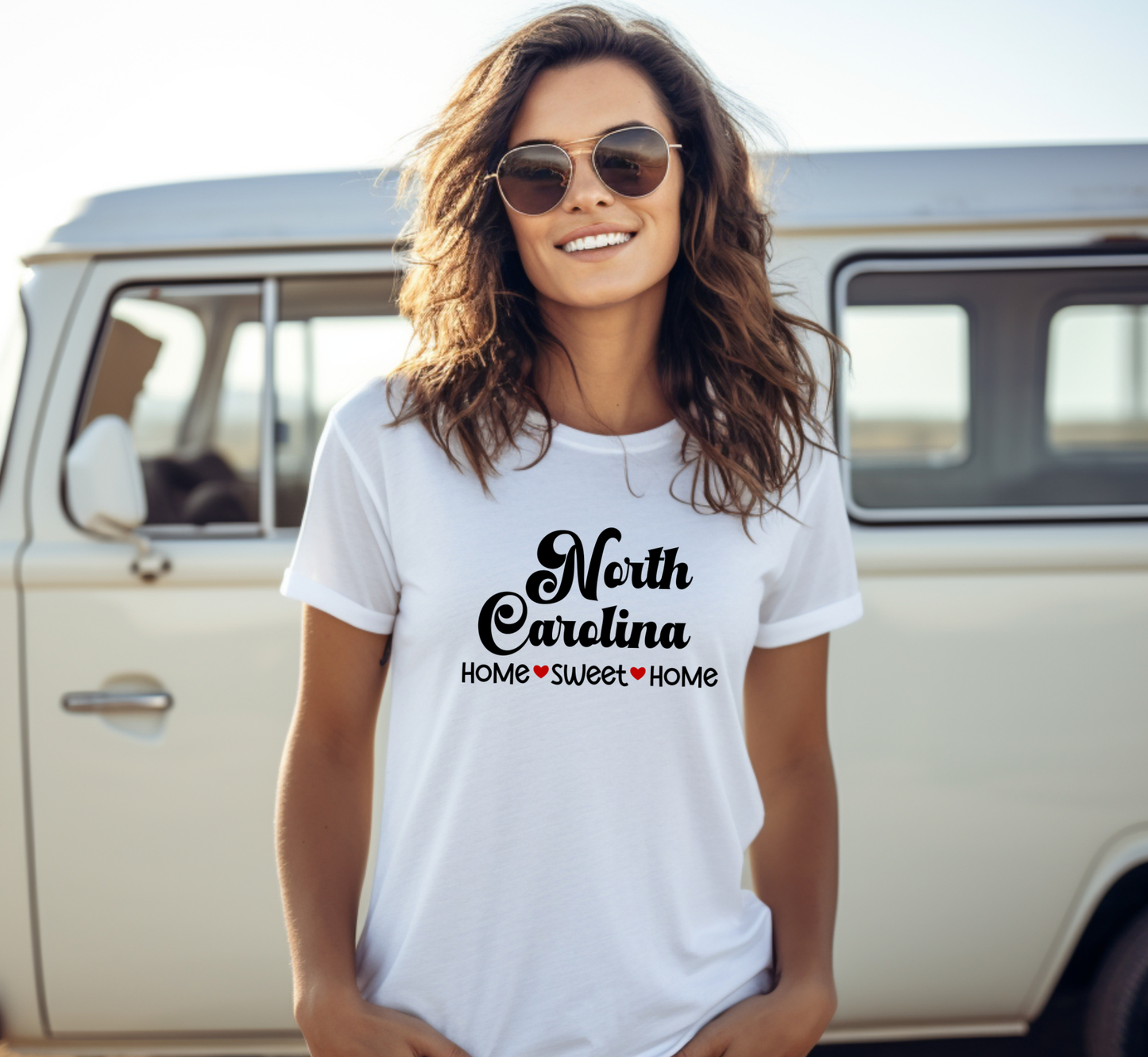 North Carolina T-Shirt, North Carolina Home Sweet Home Tee, Unisex US State Shirt
