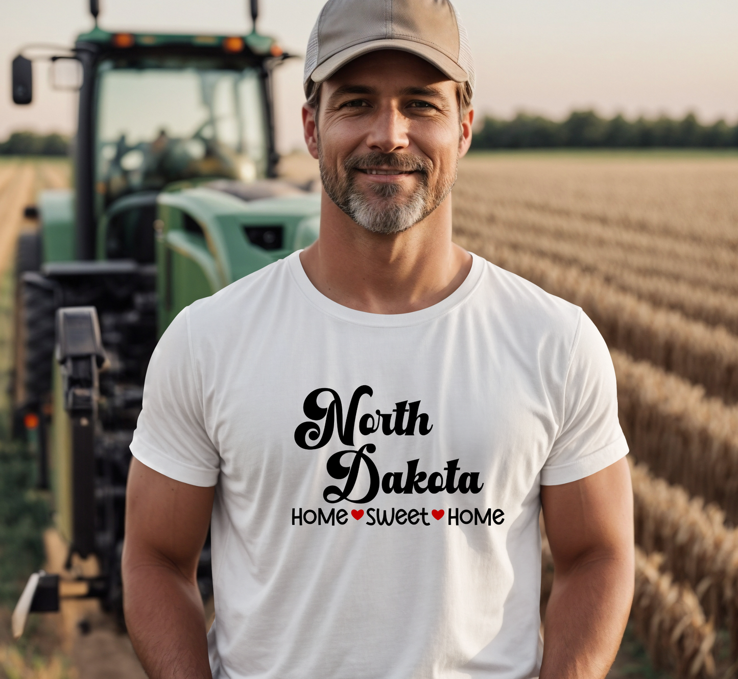 North Dakota T-Shirt, North Dakota Home Sweet Home T-Shirt, Unisex US State Shirt