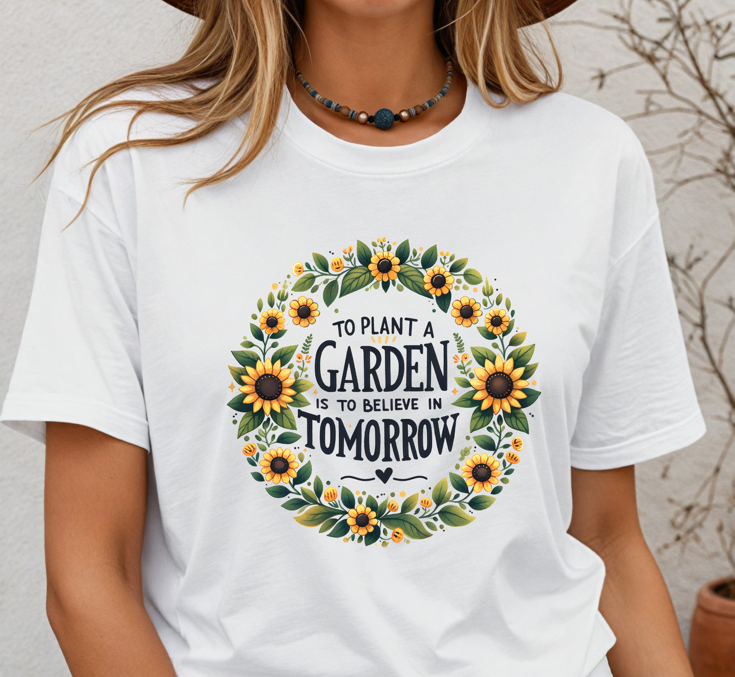 To Plant a Garden is to Believe in Tomorrow Tee, Garden Lover T-Shirt, Women's Gardening Shirt, Gardeners Gift